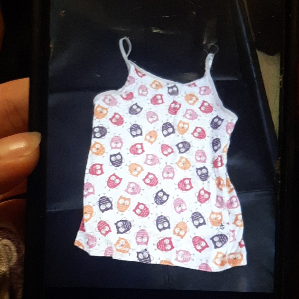 Faded Glory Multicolor Owl Print Camisole